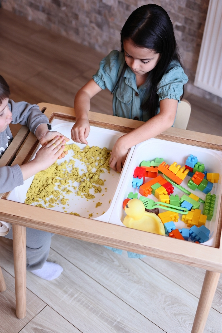Montessori Masası ve Sandalye Seti - Huş Ağacı (Kalemliksiz)